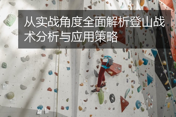 从实战角度全面解析登山战术分析与应用策略